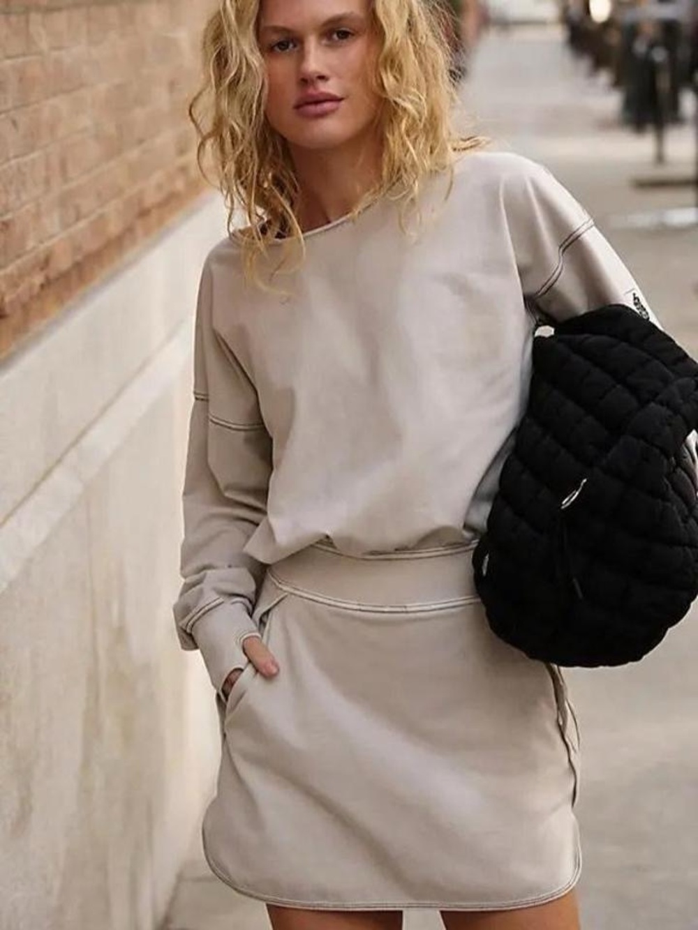 Free People FP Movement New Flow Skortsie – Tofu – Size Small